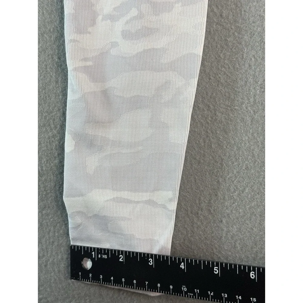 Lululemon Leggings Womens 2 Gray Camo High Rise Ankle Yoga Athletic Pants